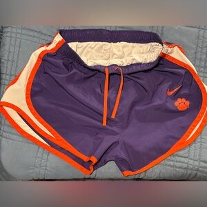 Clemson Tiger Nike Purple and Orange Sports Shorts
